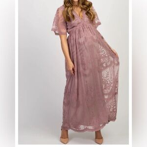 Pinkblush lovely mauve maternity dress - worn once